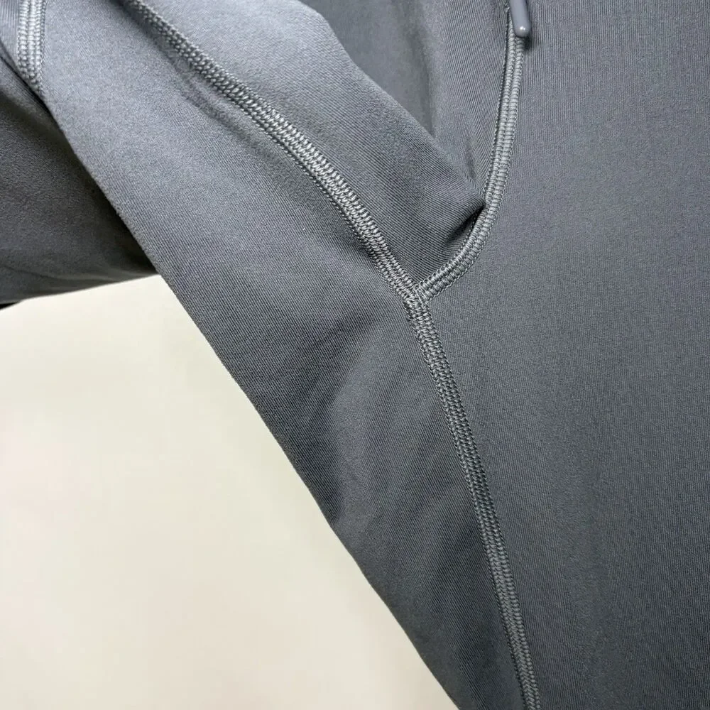 Lululemon Jogger Track Pants Mens Size XL Gray 34x29 Drawstring Pockets Training
